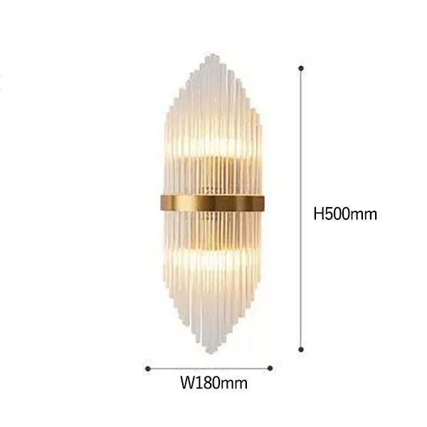 デザイン照明 LEDクリスタルウォールライト ゴールド(W180×H500mm) ウォールライト・ブラケットライト