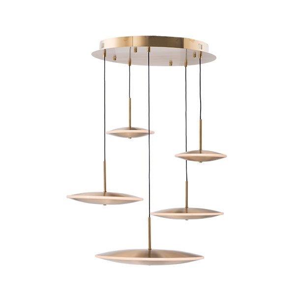 【ET2】アメリカ・シーリングペンダントライト「CYMBALS」5灯（W670×L690×H190-3240mm）