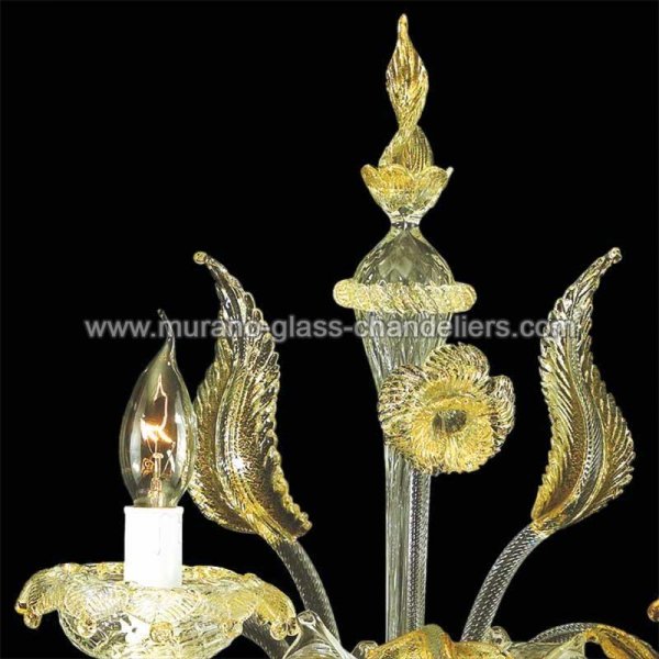 【MURANO GLASS CHANDELIERS】イタリア・ヴェネチアンガラスウォールライト2灯「CINZIA」（W250×D250×H360mm）