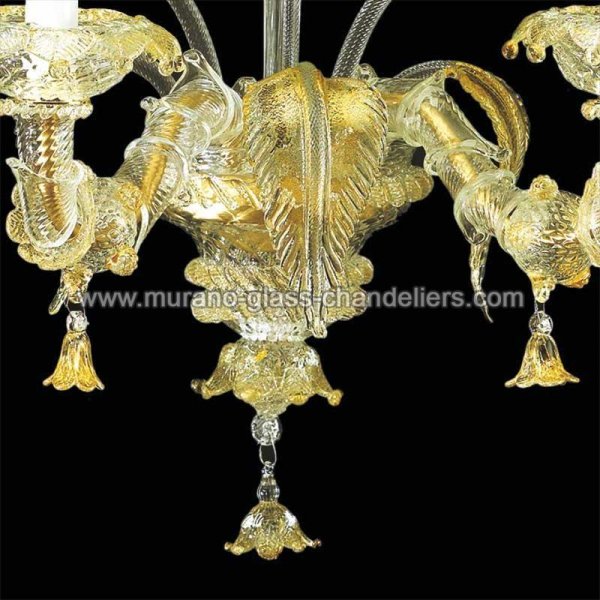 【MURANO GLASS CHANDELIERS】イタリア・ヴェネチアンガラスウォールライト2灯「CINZIA」（W250×D250×H360mm）
