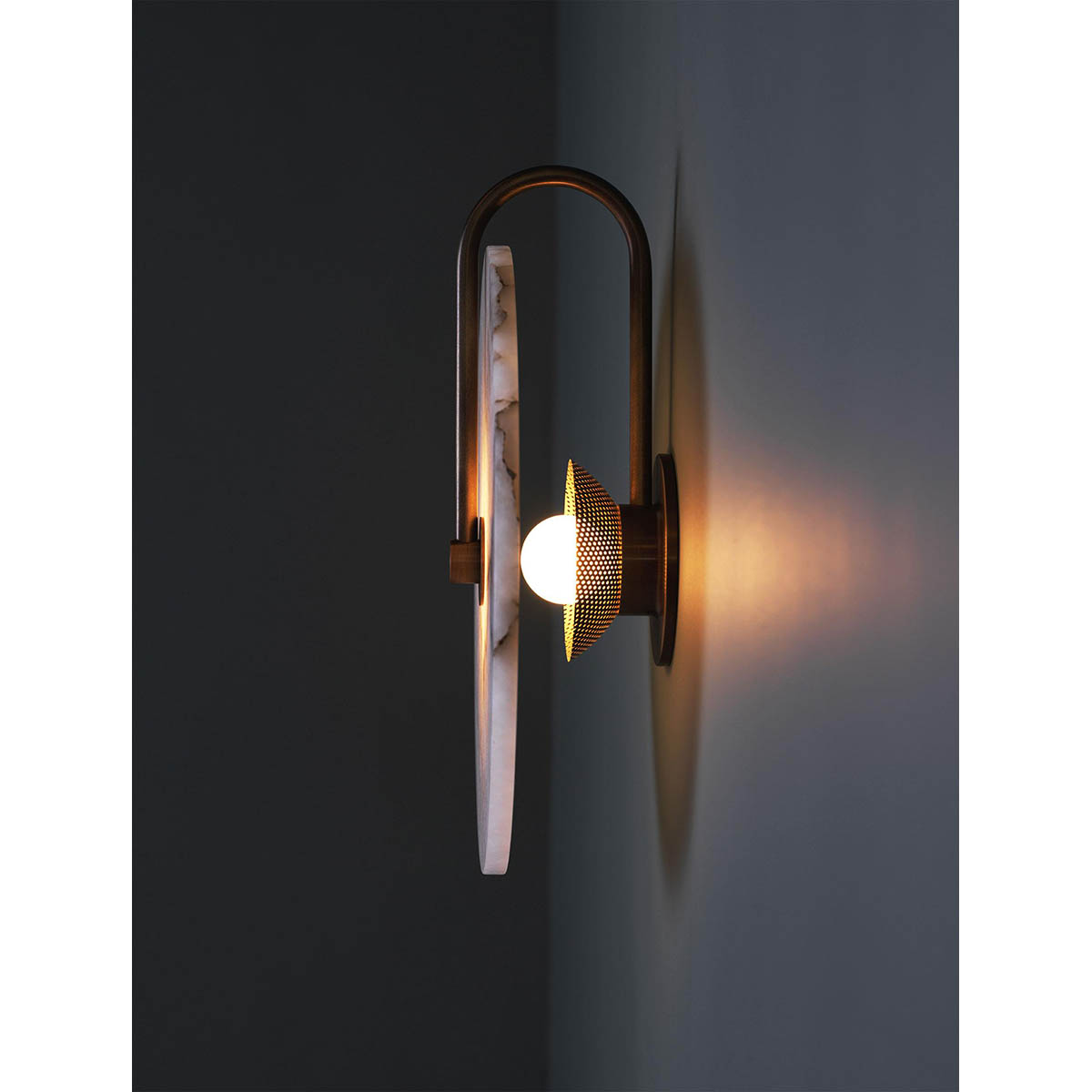 【ALLIED MAKER】 アメリカ・インテリア照明「Slim Aperture - Alabaster 14