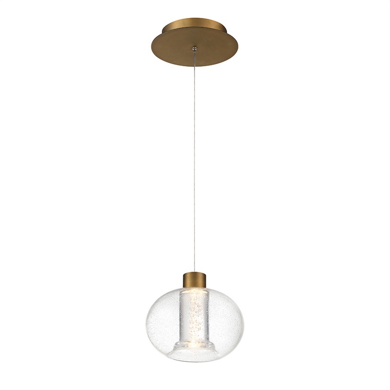【WAC LIGHTING】アメリカ・ミニペンダントライト「Crater」1灯（L210×W210×H171mm）