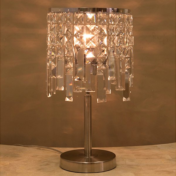 クリスタルテーブルランプ1灯「TEDY」（φ215×H395mm）