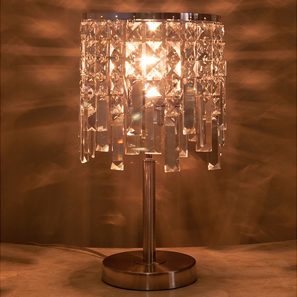 クリスタルテーブルランプ1灯「TEDY」（φ215×H395mm）