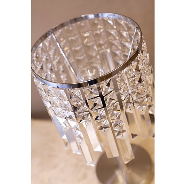 クリスタルテーブルランプ1灯「TEDY」（φ215×H395mm）