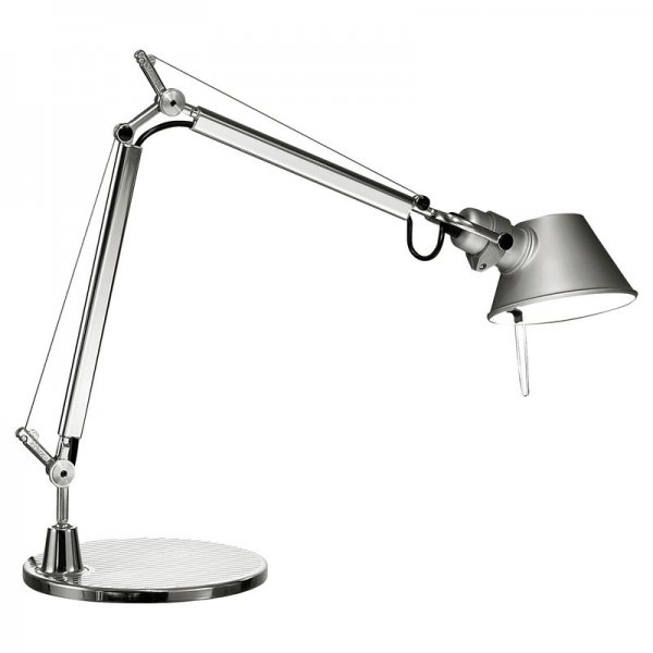 【Artemide】「Tolomeo Micro LED table lamp, aluminium」デザイン照明テーブルランプ アルミニウム (Φ170×D450-690×H370-730mm)