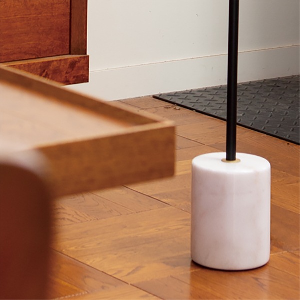 HERMOSA】マルモ フロアランプ 1灯「MARMO FLOOR LAMP」全2色（Φ300