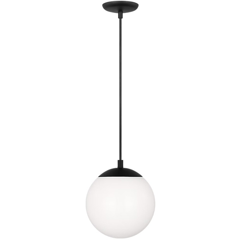【Visual Comfort】アメリカ・デザイン照明 ペンダントライト「Leo Hanging Globe Small」1灯・ミッドナイトブラック(W203×H215mm)