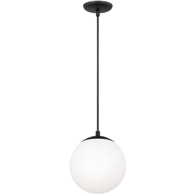 【Visual Comfort】アメリカ・デザイン照明 ペンダントライト「Leo Hanging Globe Small」1灯・ミッドナイトブラック(W203×H215mm)