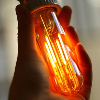 ミニクリプトン球 40形相当 PS-35 E17 ホワイト 2個入 [品番]06-2972 バルブライト403307 – 7.5 W – Flame Tip – ca10電球タイプ – e12燭台ベース – 220 V –