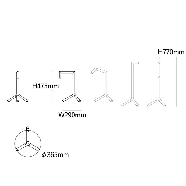【Rakumba】オーストラリア・デザイン照明「Hangman」テーブルライト（W290×H770mm）