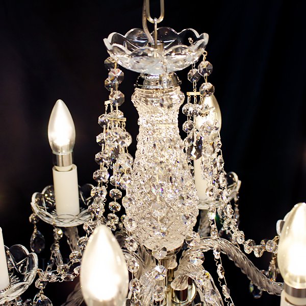 ART GLASS】クリスタルシャンデリア「MAGDA」6灯(W480×H450mm) | EL JEWEL