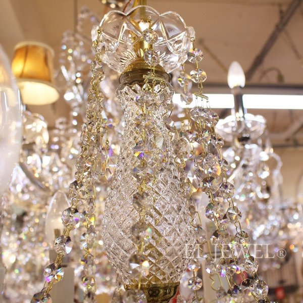 ART GLASS】クリスタルシャンデリア「MAGDA」6灯(W480×H450mm) | EL JEWEL