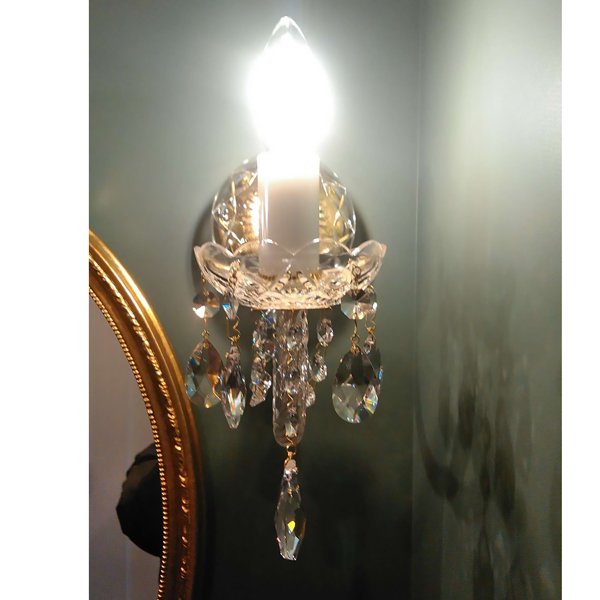 【ART GLASS】クリスタルブラケット 1灯「KARIN」