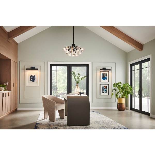 【HINKLEY】LEDコンバーチブルシャンデリアライト「Elise」19灯（W693×H388-1258mm）