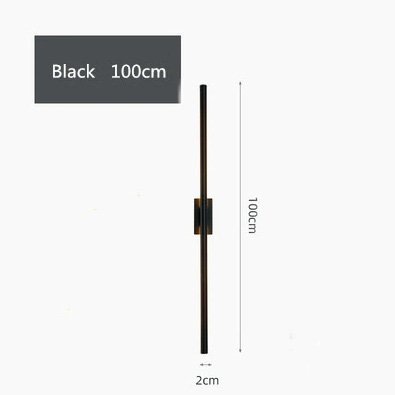 【8台在庫有！W1000mmのみ】インテリア照明 ウォールライト・バーライト・ブラック（W600／W800／W1000mm）LED照明