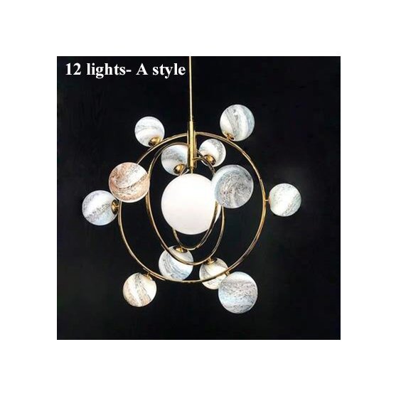 デザインスプートニク照明 6灯/12灯 ゴールド (約Φ750/Φ1000mm) | EL JEWEL