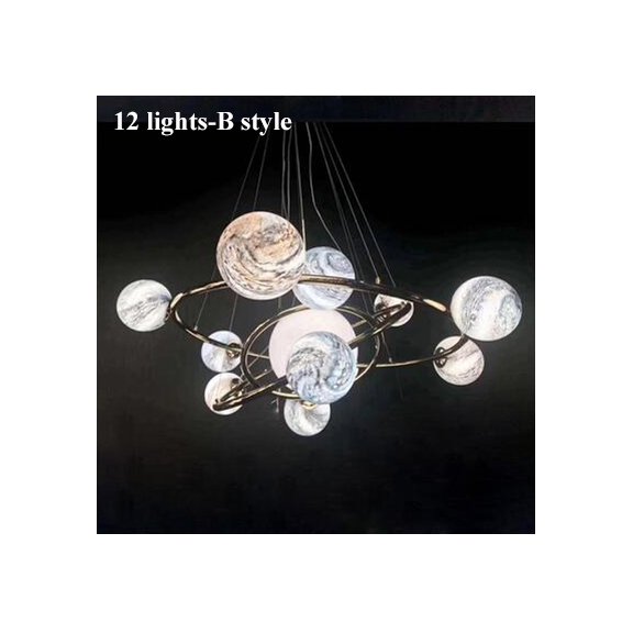 デザインスプートニク照明 6灯/12灯 ゴールド (約Φ750/Φ1000mm) | EL JEWEL