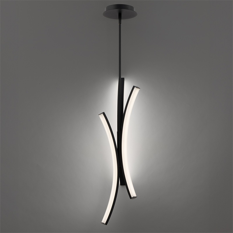 【WAC LIGHTING】アメリカ・LEDペンダントライト「Tusk」ブラック(W190×H630mm)※要問合せ
