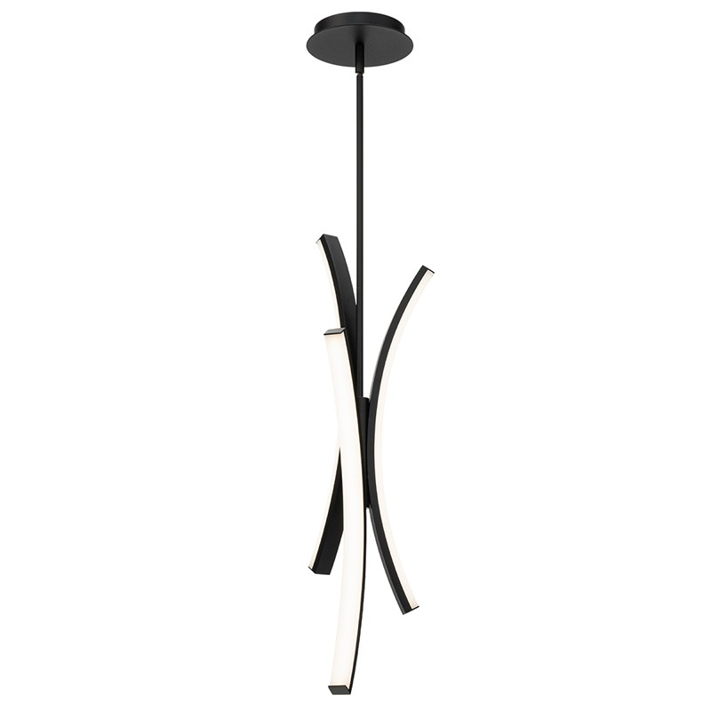 【WAC LIGHTING】アメリカ・LEDペンダントライト「Tusk」ブラック(W190×H630mm)※要問合せ