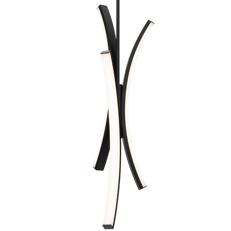 【WAC LIGHTING】アメリカ・LEDペンダントライト「Tusk」ブラック(W190×H630mm)※要問合せ