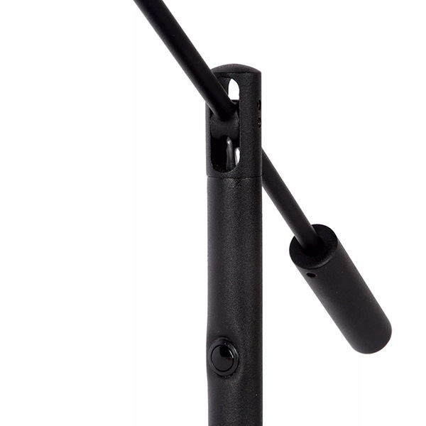 【LUCIDE】ベルギー テーブルライト「ANSELMO」Black（φ180×H500mm）