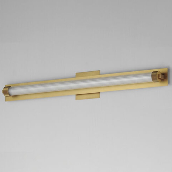 【ET2】アメリカ・LEDウォールライト「Doric」ゴールド（W762×D77×H121mm）