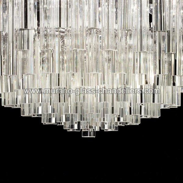 【MURANO GLASS CHANDELIERS】イタリア・ヴェネチアンガラスシャンデリア9灯「REGINA」（W670×H330mm）