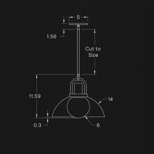 【ALLIED MAKER】 アメリカ・インテリア照明「Glass Arc 14