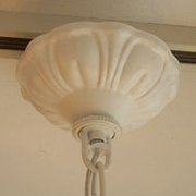 アンティーク調アイアンシャンデリア 5灯 ホワイト