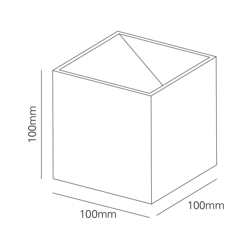 【MARETTI】オランダ・LEDウォールライト「INLET」1灯 WHITE（φ100×H100mm）