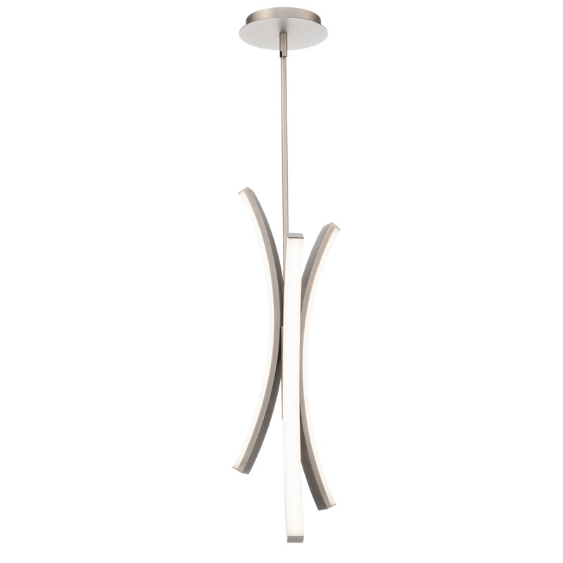 【WAC LIGHTING】アメリカ・LEDペンダントライト「Tusk」クローム(W190×H630mm)
