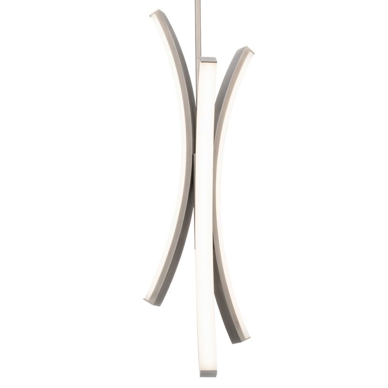 【WAC LIGHTING】アメリカ・LEDペンダントライト「Tusk」クローム(W190×H630mm)