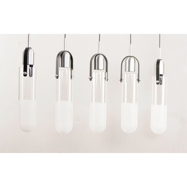 【ET2】アメリカ・デザインペンダントライト「CAPSULE」5灯（W860×H1020-3480mm）