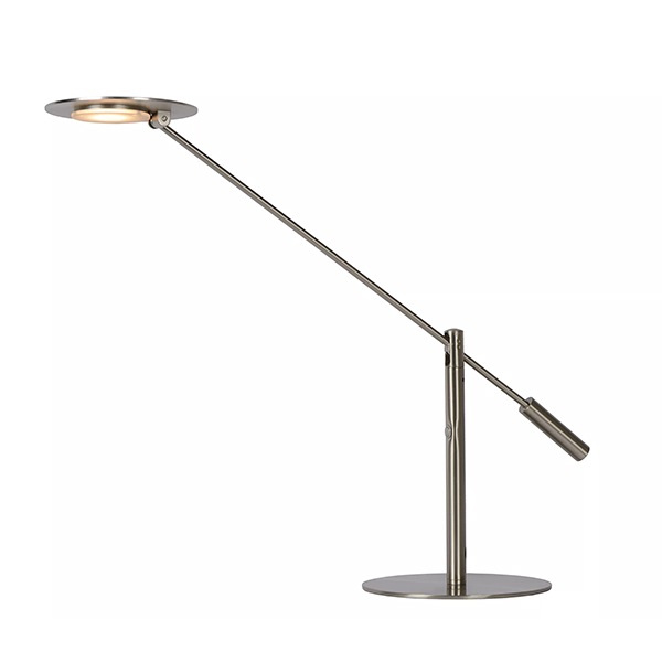 【LUCIDE】ベルギー テーブルライト「ANSELMO」Satin Chrome(φ180×H500mm)