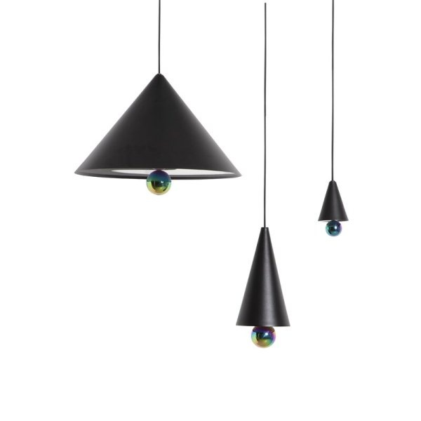 【Petite Friture】北欧デザイン照明「Cherry LED pendant, mini XS, black」ペンダントライト(Φ93×H170mm)