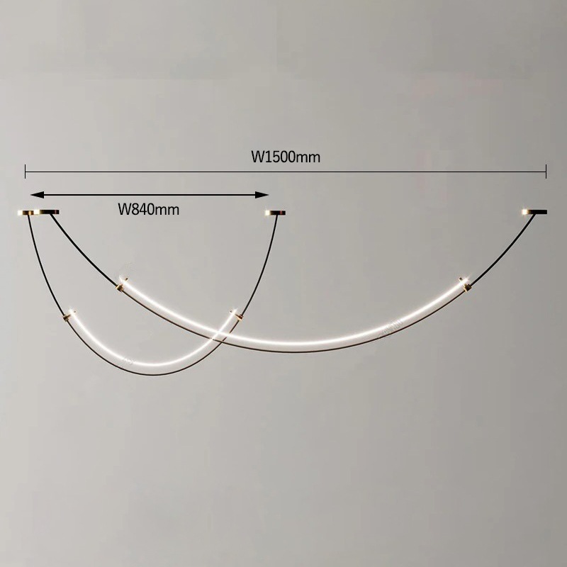 LEDロープデザイン照明　ペンダントライト（W1000～2000mm）