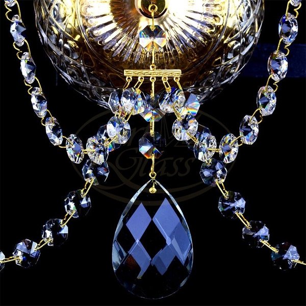 【ART GLASS】クリスタルブラケット「BERNARDETA」5灯(W460×D250×H430mm)