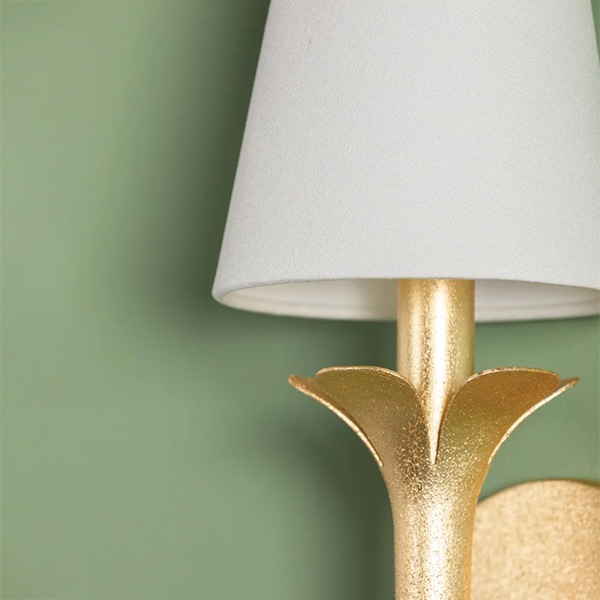 【MITZI】アメリカ・デザインウォールライト「Emily」1灯・ゴールド（φ140×H406mm）