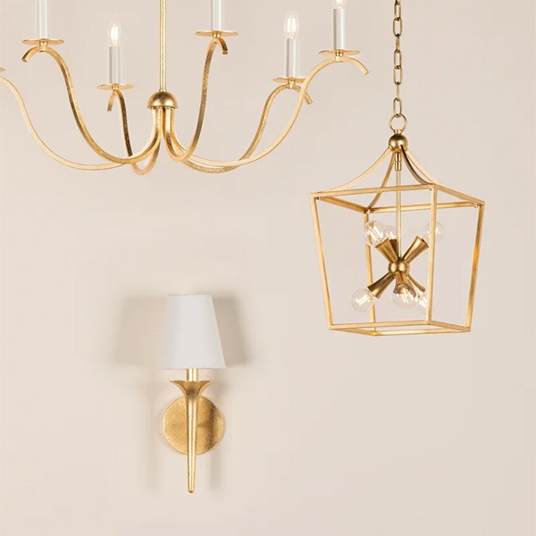 【MITZI】アメリカ・デザインウォールライト「Emily」1灯・ゴールド（φ140×H406mm）