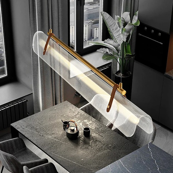 モダン照明 LEDペンダントライト ゴールド（W800／1000／1200mm