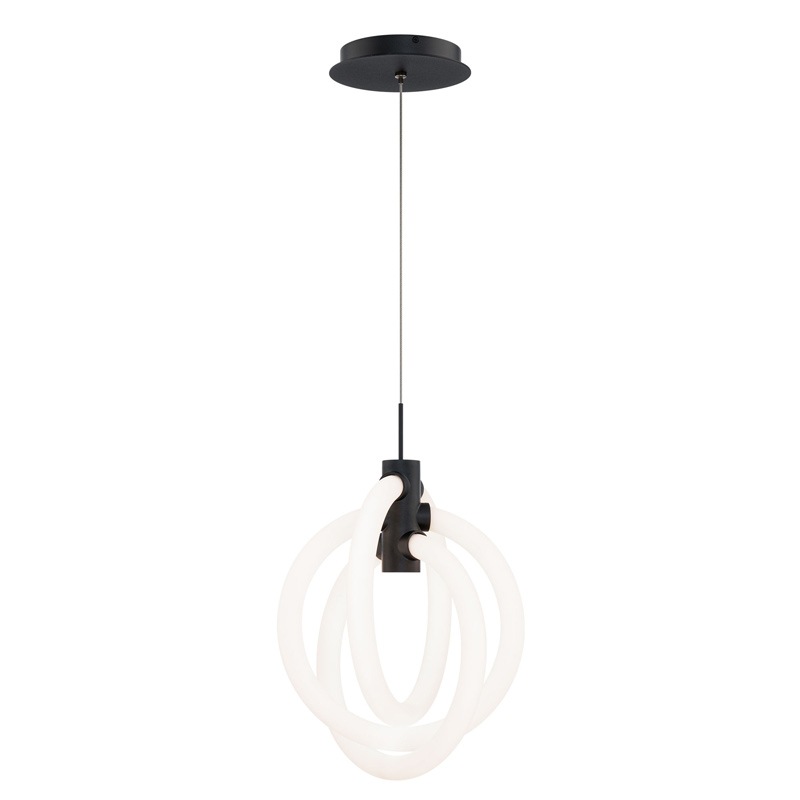 【WAC LIGHTING】アメリカ・LEDペンダントライト「Knot」ブラック（W260×H320mm）※要問合せ