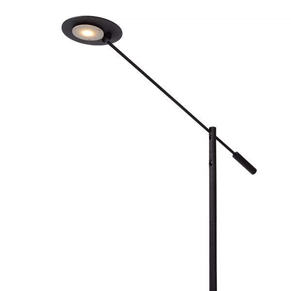 【LUCIDE】ベルギー フロアリーディングライト「ANSELMO」Black（φ250×H1400mm）