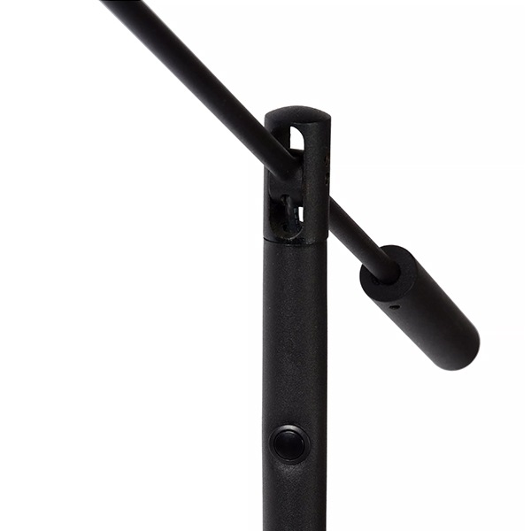 【LUCIDE】ベルギー フロアリーディングライト「ANSELMO」Black（φ250×H1400mm）