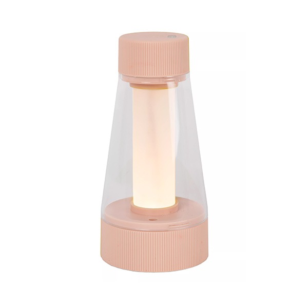 【LUCIDE】ベルギー 充電式テーブルライト「LORALI」Pink（φ77×H160mm）