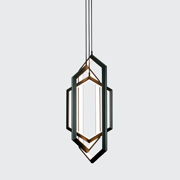 【WorkOf】アメリカ・デザイン照明 ペンダントライト「ORBIS VX31」（W356×D356×H788mm）