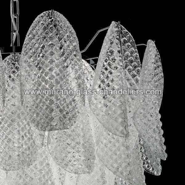 【MURANO GLASS CHANDELIERS】イタリア・ヴェネチアンガラスシャンデリア7灯「RITA」（W750×H600mm）