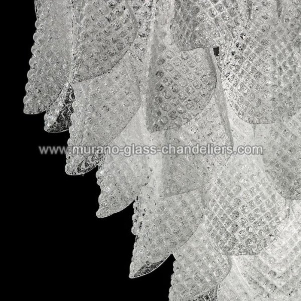 【MURANO GLASS CHANDELIERS】イタリア・ヴェネチアンガラスシャンデリア7灯「RITA」（W750×H600mm）