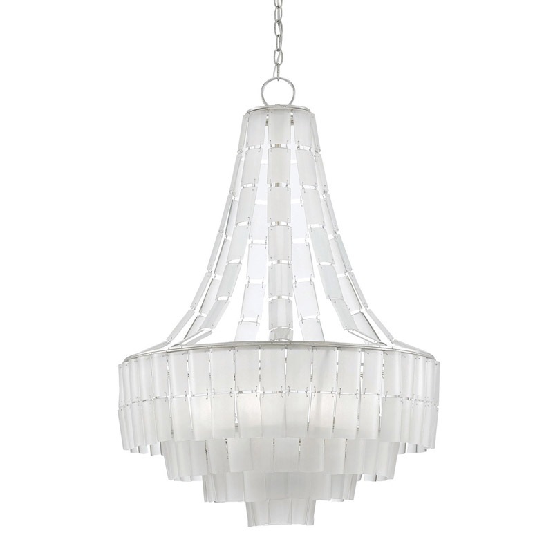 【CURREY】アメリカ・シャンデリア 7灯「Vintner」ホワイト（φ692×H1003mm）