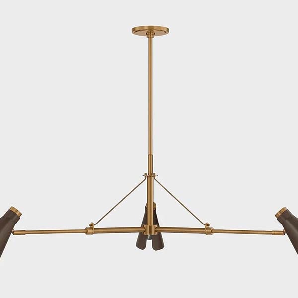 【TROY】アメリカ・デザイン照明 シャンデリア「Andersen」3灯  PATINA BRASS（Φ1258×H470mm）